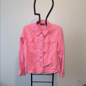 Relativity Vibrant 100% Rayon Pink Jacket